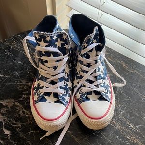 Like New Converse High Top Sneakers - Womens 8/Mens 6